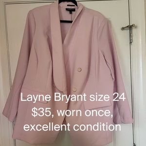 Layne Bryant Pink Blazer
